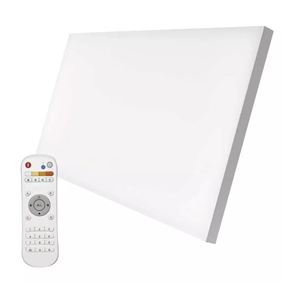 Plafonieră albă LED cu control prin telecomandă 59.5x29.5 cm Irvi – EMOS