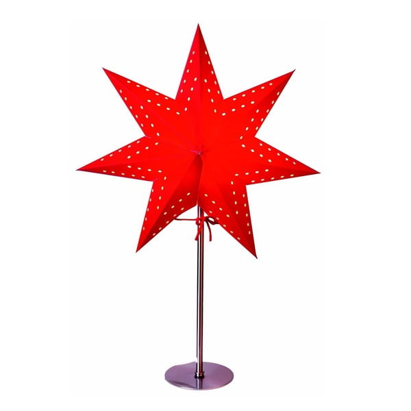 Stea luminoasă cu suport Best Season Bobo Red, 50 cm, roșu