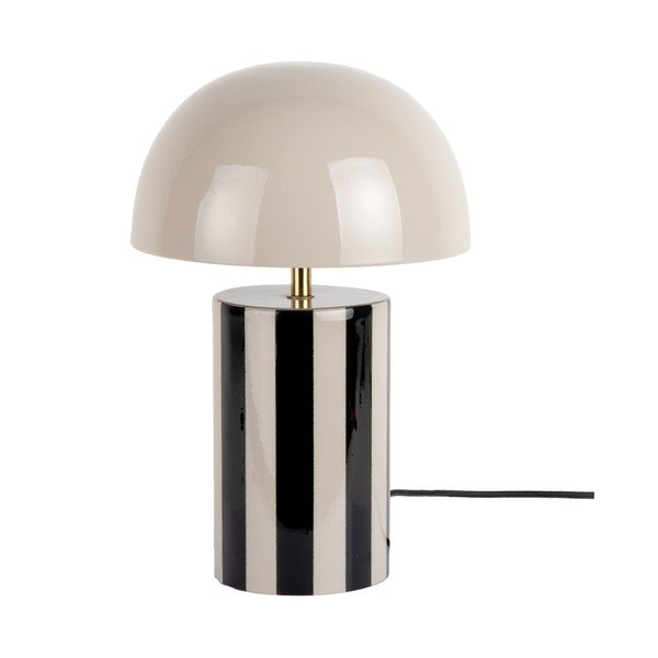 Veioză neagră/taupe din metal (înălțime 34 cm) Rayado – Leitmotiv