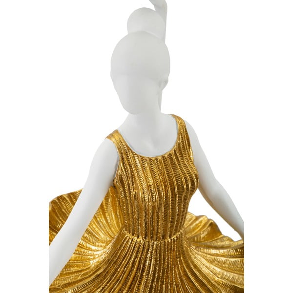 Veioză albă/aurie cu abajur textil (înălțime 90,5 cm) Dancer – Mauro Ferretti-image-3