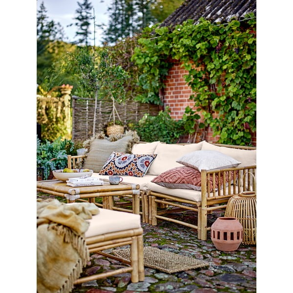 Modul de canapea de grădină  natural  (partea  stângă ) Korfu – Bloomingville-image-2