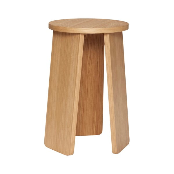 Scaun în culoare naturală cu aspect de lemn de stejar Split – Hübsch