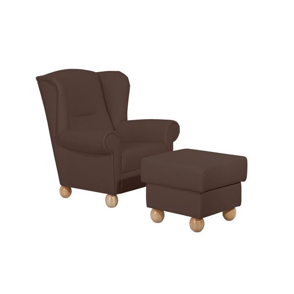 Taburet Max Winzer Monarch Brown, maro închis-image-2