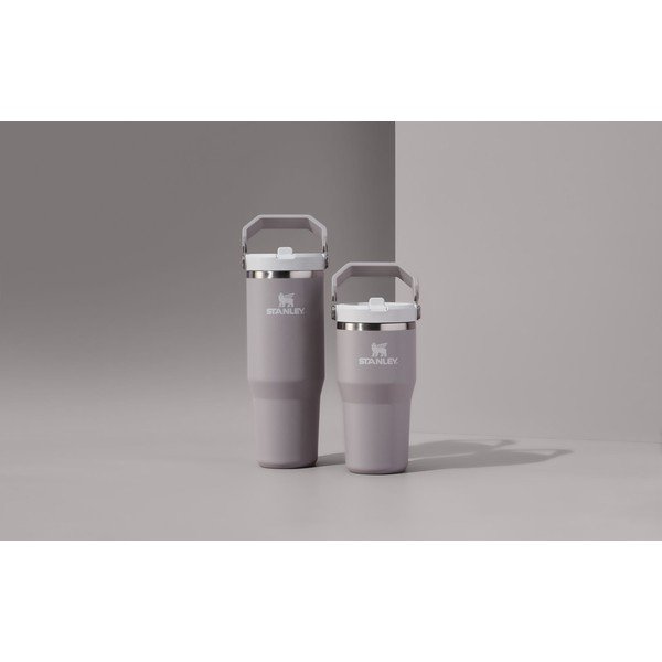 Termos gri deschis din oțel inoxidabil 600 ml IceFlow™ Flip Straw 2.0 Tumbler Ash – Stanley-image-2