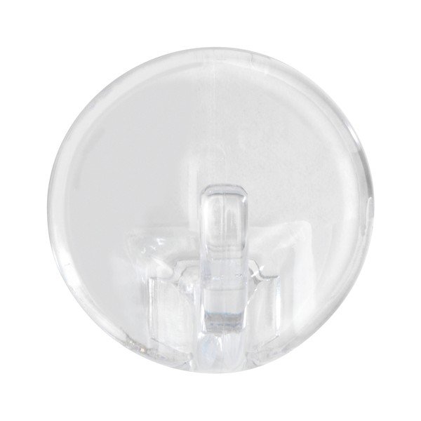 Set 3 cârlige autoadezive transparente Wenko Round-image-2