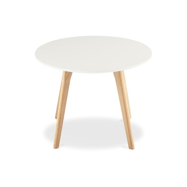 Măsuță de cafea din lemn Furnhouse Life, Ø 60 cm, alb-image-1