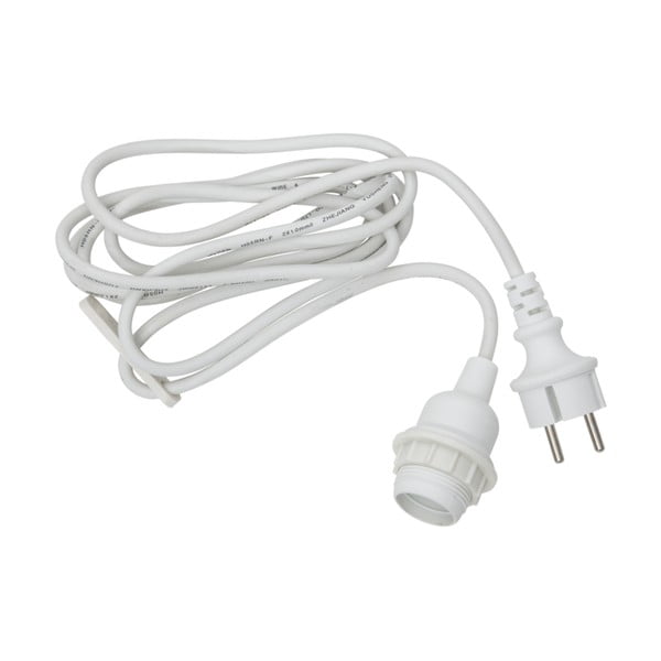 Cablu cu dulie pentru bec Star Trading Cord Ute, lungime 2,5 m, alb-image-2