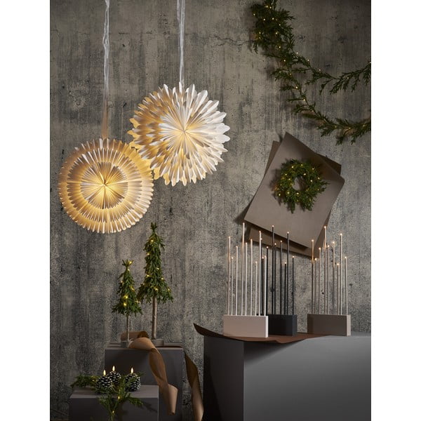 Decorațiune luminoasă albă de Crăciun ø 50 cm Frost - Star Trading-image-1