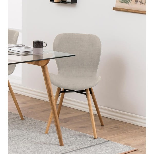 Scaune de dining bej/natural 2 buc. Batilda – Actona-image-1