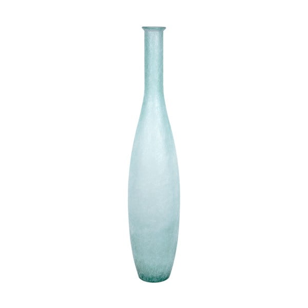 Vază din sticlă reciclată Ego Dekor Meguno, înălțime 100 cm, albastru