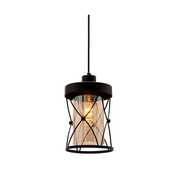 Lustră neagră ø 15 cm Agar – Candellux Lighting-image-1