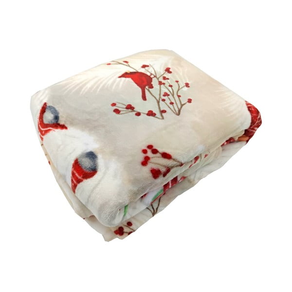 Pătură crem din micropluș/cocolino 150x200 cm  cu model de Crăciun Goblin – My House