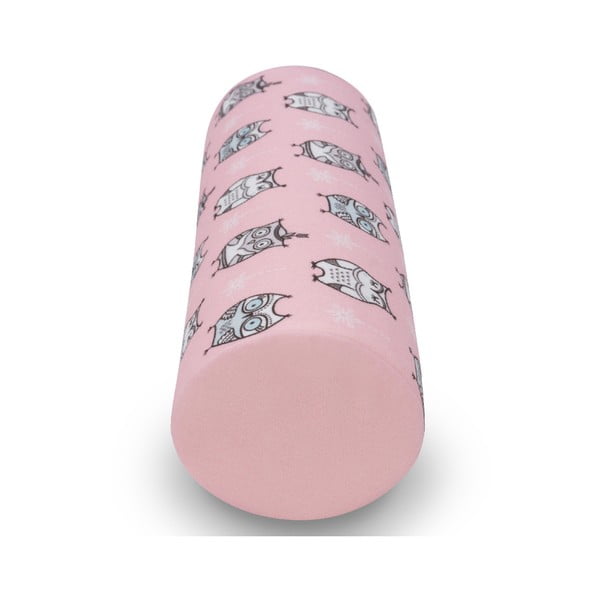 Pernă KICOTI Owls, 20 x 60 cm, roz-image-2