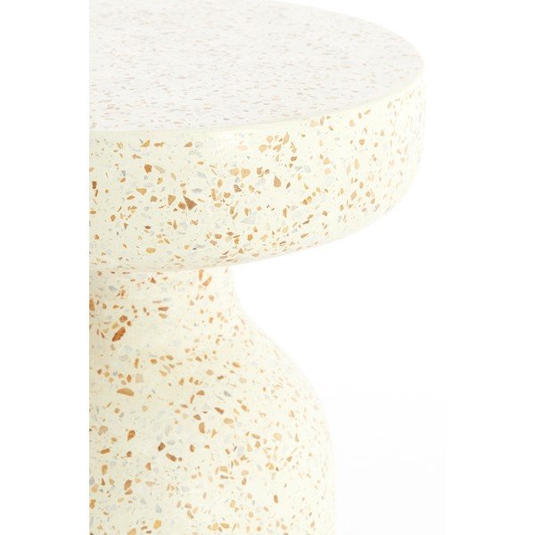 Măsuță auxiliară rotundă din ciment terrazzo ø 32 cm Moravit – Light & Living-image-3