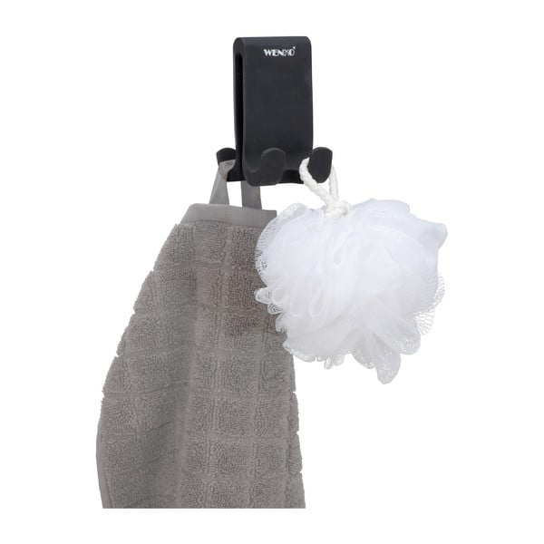 Cuier dublu din silicon Wenko Verna, negru-image-4