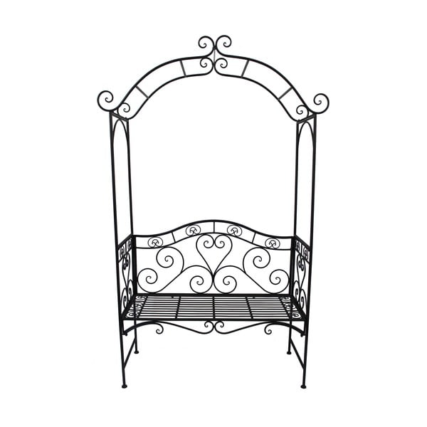 Bancă de grădină neagră din metal Colima – Garden Pleasure