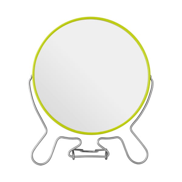 Oglindă cosmetică dublă Premier Housewares, 18 x 22 cm, verde