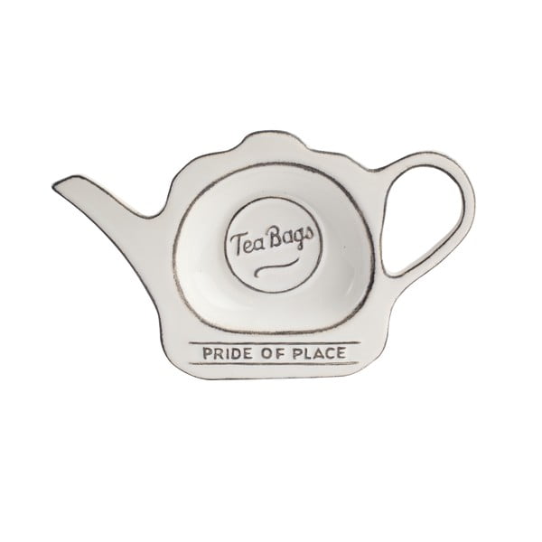 Suport pentru pliculețe de ceai T&G Woodware Pride of Place, alb