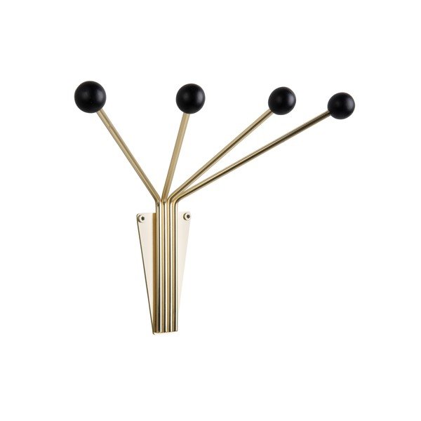 Cuier de perete negru/auriu din metal  Neptune  – PT LIVING-image-2