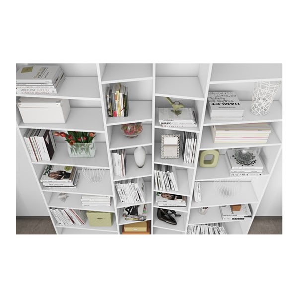 Bibliotecă albă 214x224 cm Valsa – TemaHome-image-4