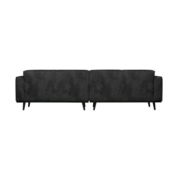 Canapea din piele artificială BePureHome Statement, 280 cm, negru-image-1