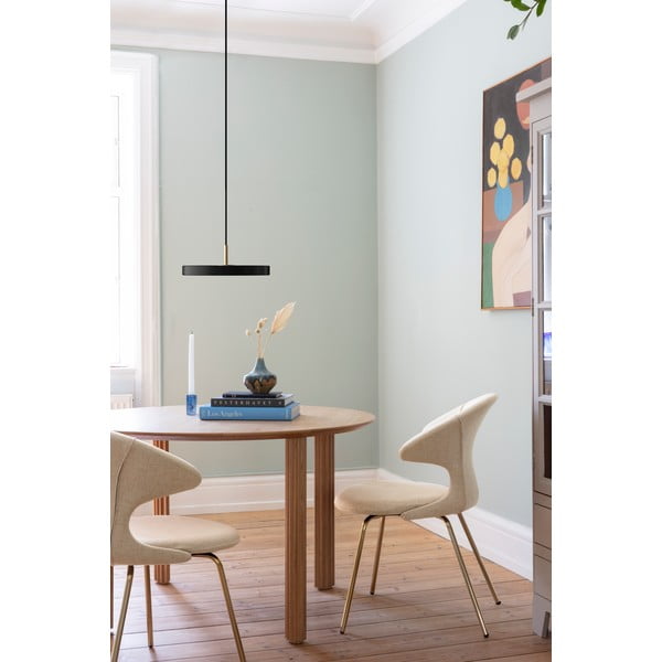 Lustră neagră LED cu intensitate reglabilă cu abajur din metal ø 31 cm Asteria Plus Mini – UMAGE-image-1