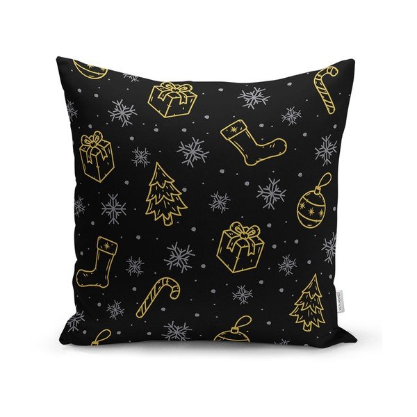 Față de pernă 43x43 cm  cu model de Crăciun – Mila Home
