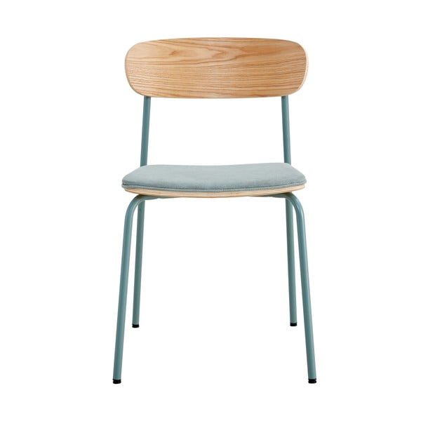 Scaune de dining verde/în culoare naturală 2 buc. Adriana – Marckeric-image-3