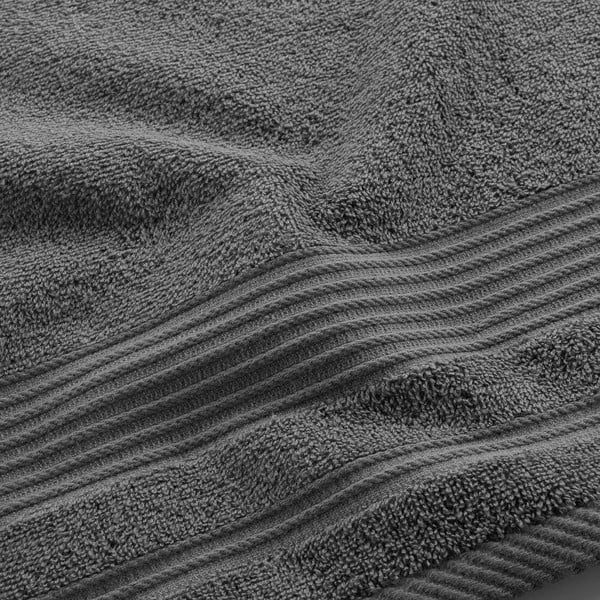Prosop gri închis din bumbac din frotir 50x90 cm Tendresse – douceur d'intérieur-image-2