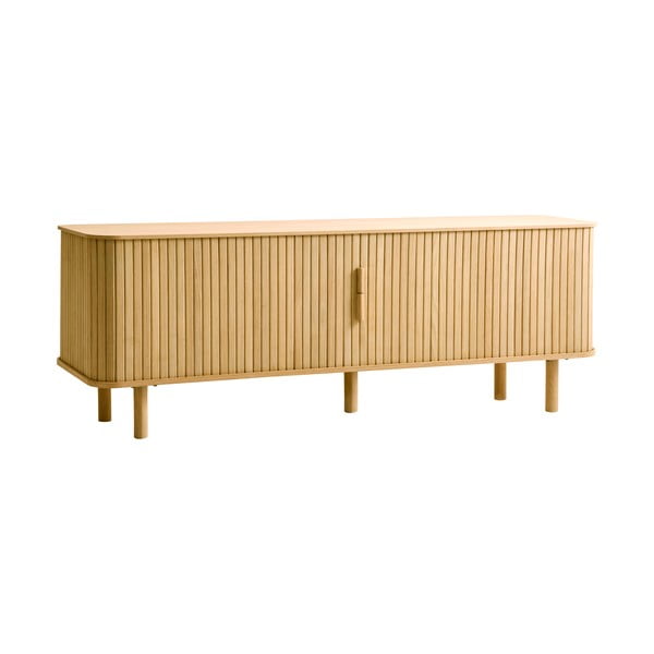 Masă TV cu aspect de lemn de stejar 160x56 cm Cavo – Unique Furniture-image-3