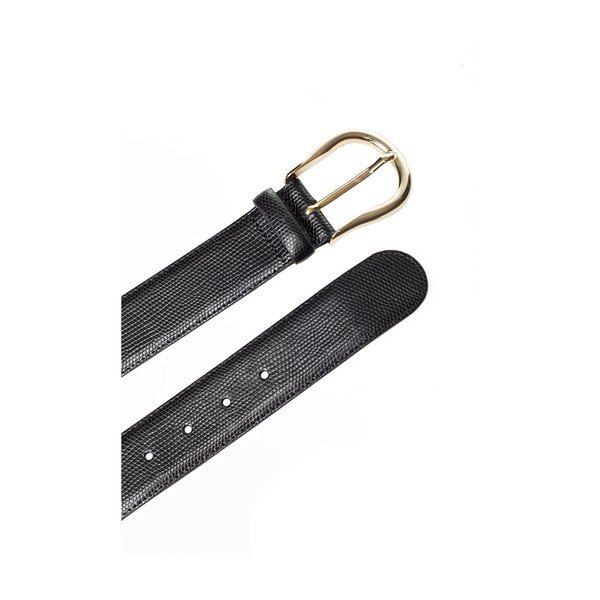Curea din piele pentru femei Ferruccio Laconi Tyche, lungime 95 cm, negru-image-2