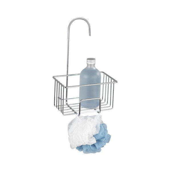 Raft pentru baie argintiu lucios de agățat din oțel inoxidabil Milito – Wenko-image-2