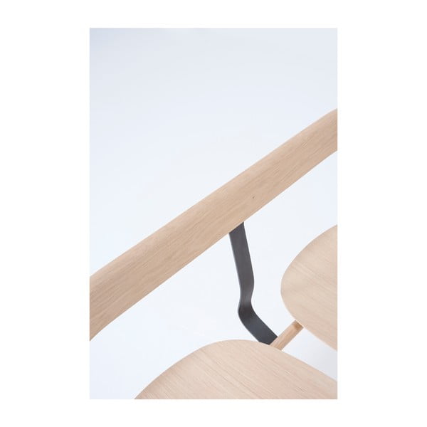 Bancă din lemn de stejar Gazzda Ava, natural-image-4