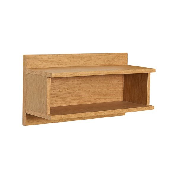Raft în culoare naturală etajat cu aspect de lemn de stejar 40 cm Misty – Hübsch