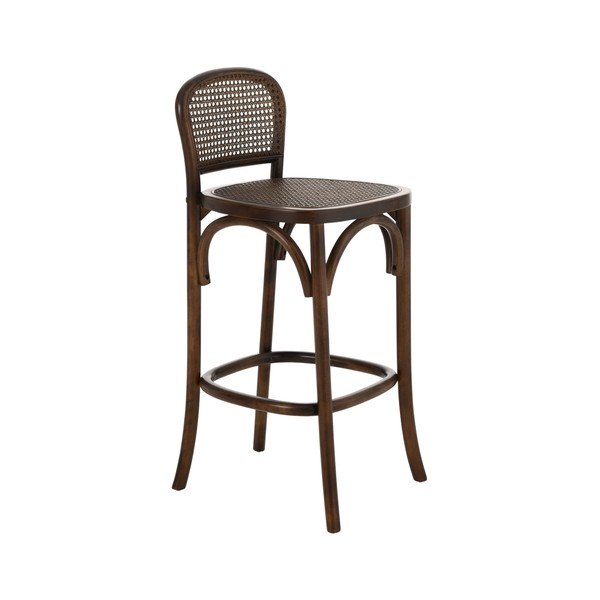 Scaun de bar maro închis din ratan (înălțime șezut 67 cm) Today – Ellos Home