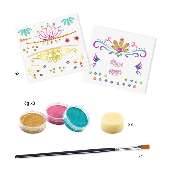 Set pictură pentru față Djeco Prințesă-image-1