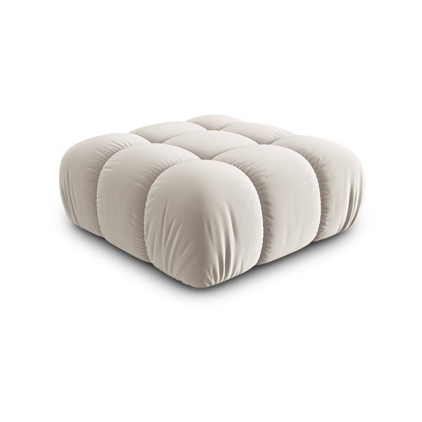 Taburet modular bej cu tapițerie din catifea Bellis – Micadoni -image-3