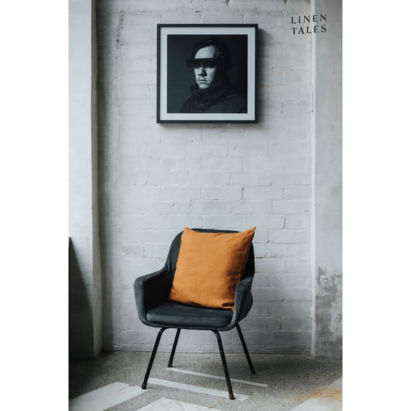 Față de pernă din in 40x40 cm Hazelnut – Linen Tales-image-2