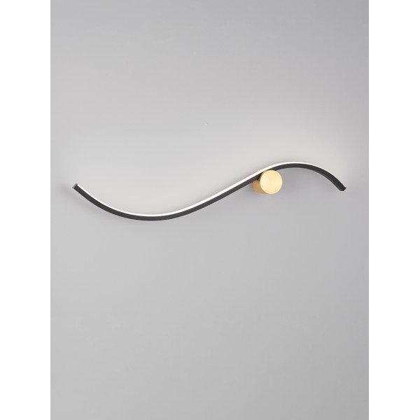 Aplică de perete negru-mat LED din aluminiu Kima – Nova Luce-image-2