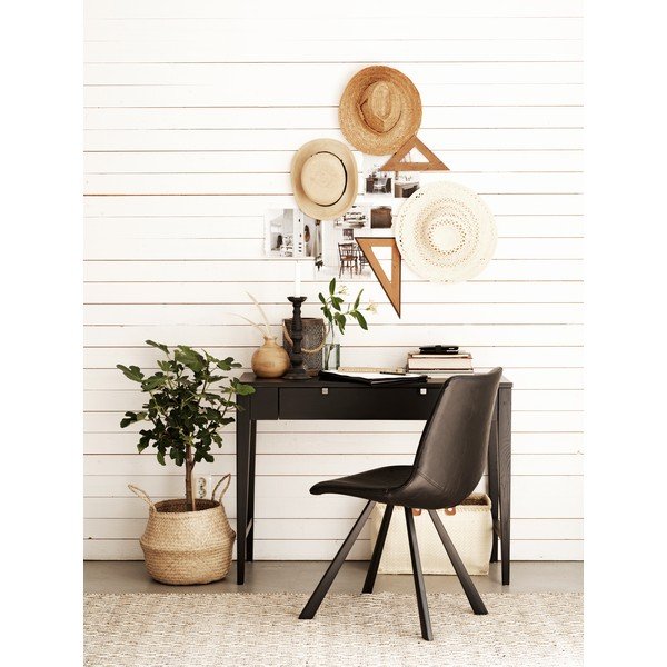 Scaun de dining cu picioare negre Rowico Alpha, negru-image-2