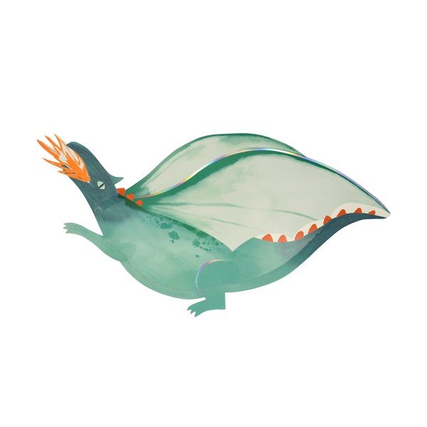 Tăvi de unică folosință 4 buc. din hârtie Dragon – Meri Meri