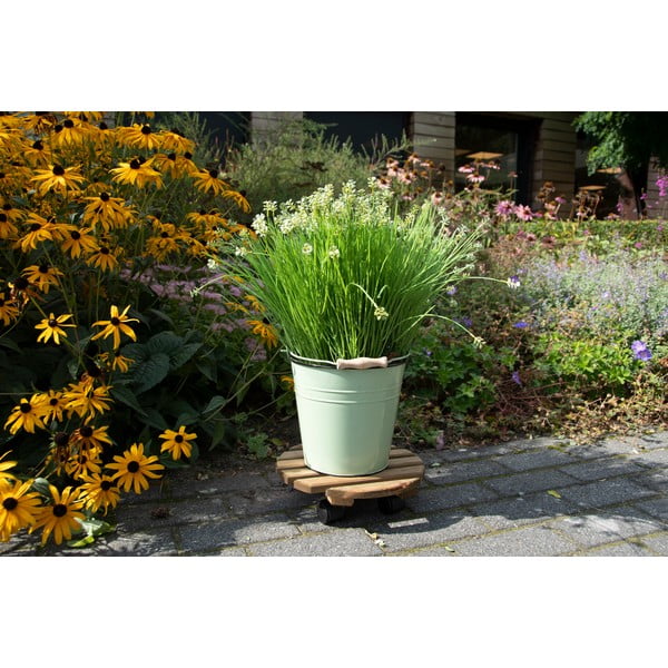 Bază mobilă pentru ghiveci din lemn ø 29 cm (înălțime 8 cm) Indoor & Outdoor – Esschert Design-image-1