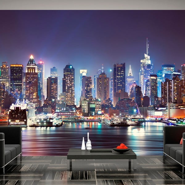 Tapet format mare Artgeist Night in NY City, 300 x 210 cm