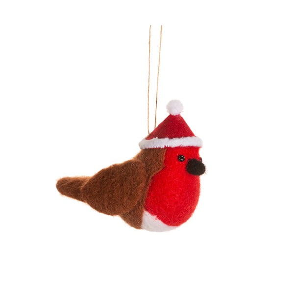 Ornament de Crăciun din lână Robin – Sass & Belle