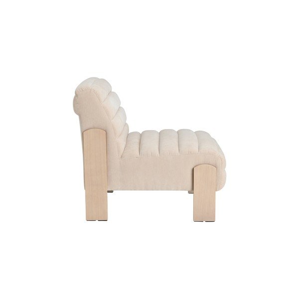 Fotoliu bej cu tapițerie din chenille Mums – Ellos Home-image-3