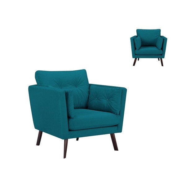 Fotoliu Mazzini Sofas Elena Cotton, turcoaz-image-3