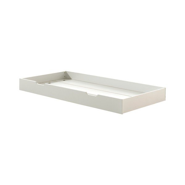 Pat pentru copii  alb cu extensie suplimentară din lemn de pin cu somieră 90x200 cm Margrit – Vipack-image-4