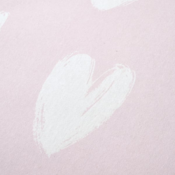 Cearceaf pentru copii din flanelă pentru pătuț 70x140 cm Hearts – Catherine Lansfield-image-1