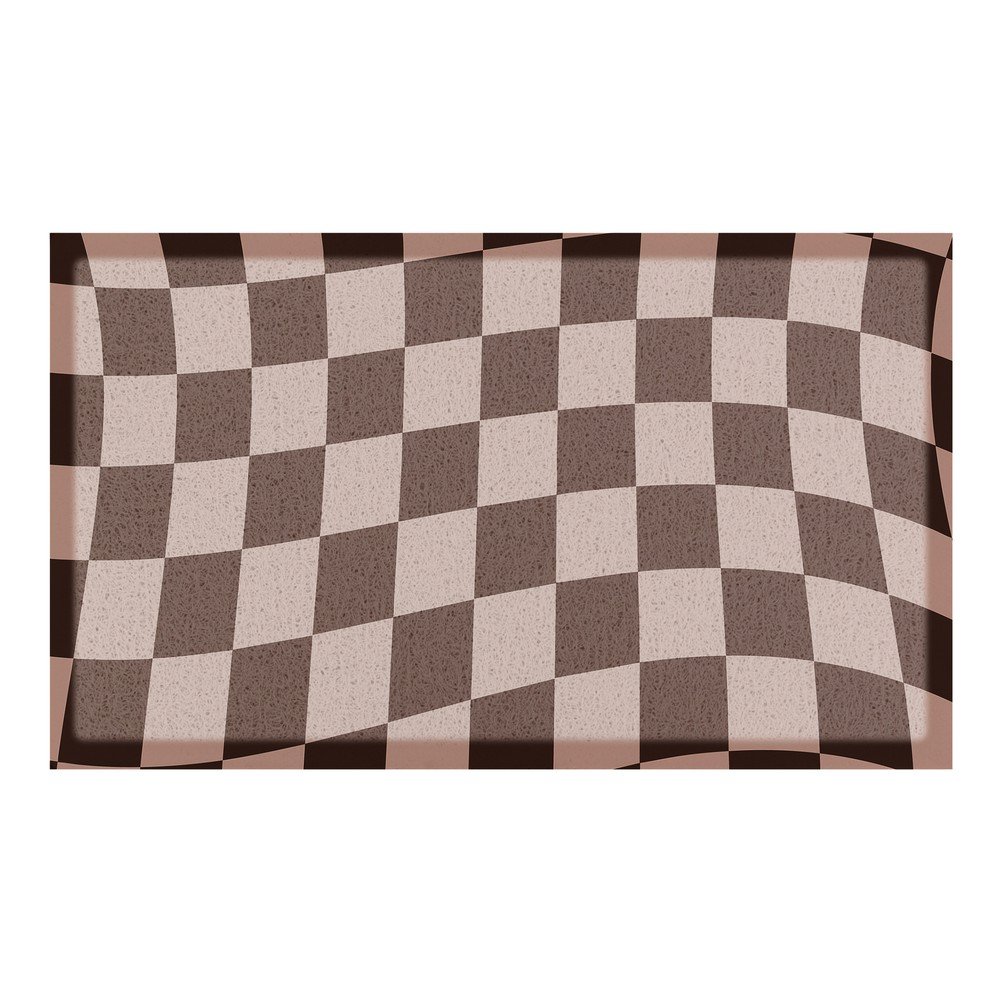Covoraș de intrare din PVC 40x70 cm Checkerboard – Artsy Doormats