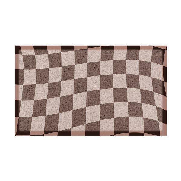Covoraș de intrare din PVC 40x70 cm Checkerboard – Artsy Doormats